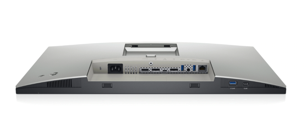 Ports of the Dell Ultrasharp U2421E 24 inch WUXGA USB-C hub monitor.