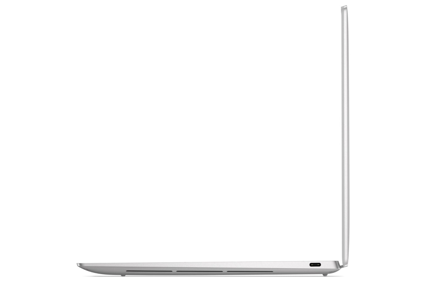 Right Side Profile of the Dell 13 inch XPS Plus laptop showing Thunderbolt 4 / USB Type-C with DisplayPort and Power Delivery.
