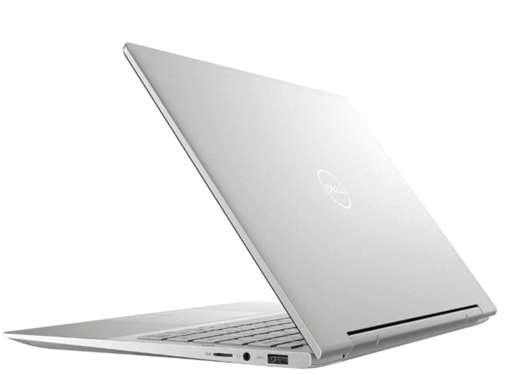 Rear of The Dell Inspiron 17 a 2-in-1 laptop featuring USB-C (Thunderbolt), 11th gen i5 & a lustrous yet versatile silver design. provided by Jamm21. 77061165G716GB512SSDIXE