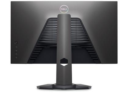Back view of the Dell Gaming G2524H Full Hd Adaptive Sync Monitor showing Grey colour scheme and iridescent Dell Logo.