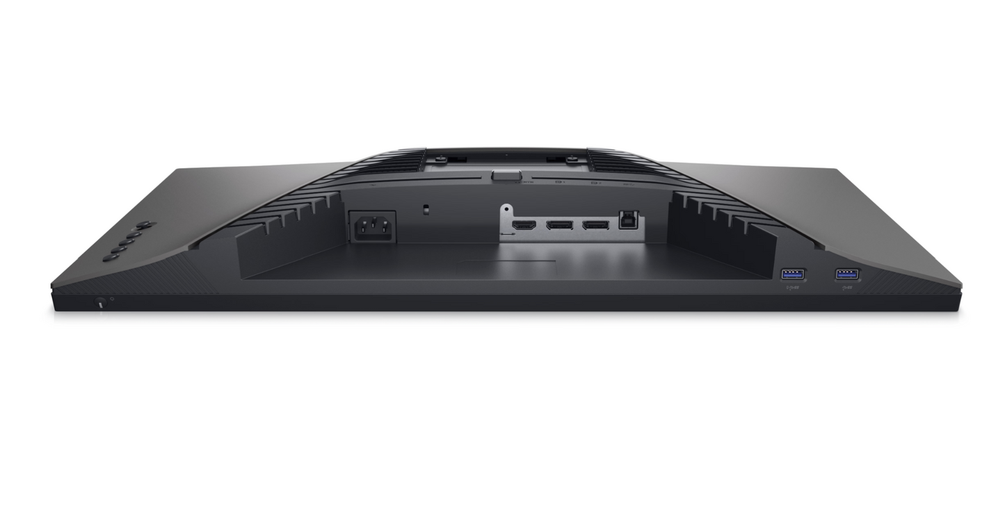 Dell Gaming G2524H Full Hd Adaptive Sync Monitor showing Grey colour scheme Monitor is face down showing various ports available for use.