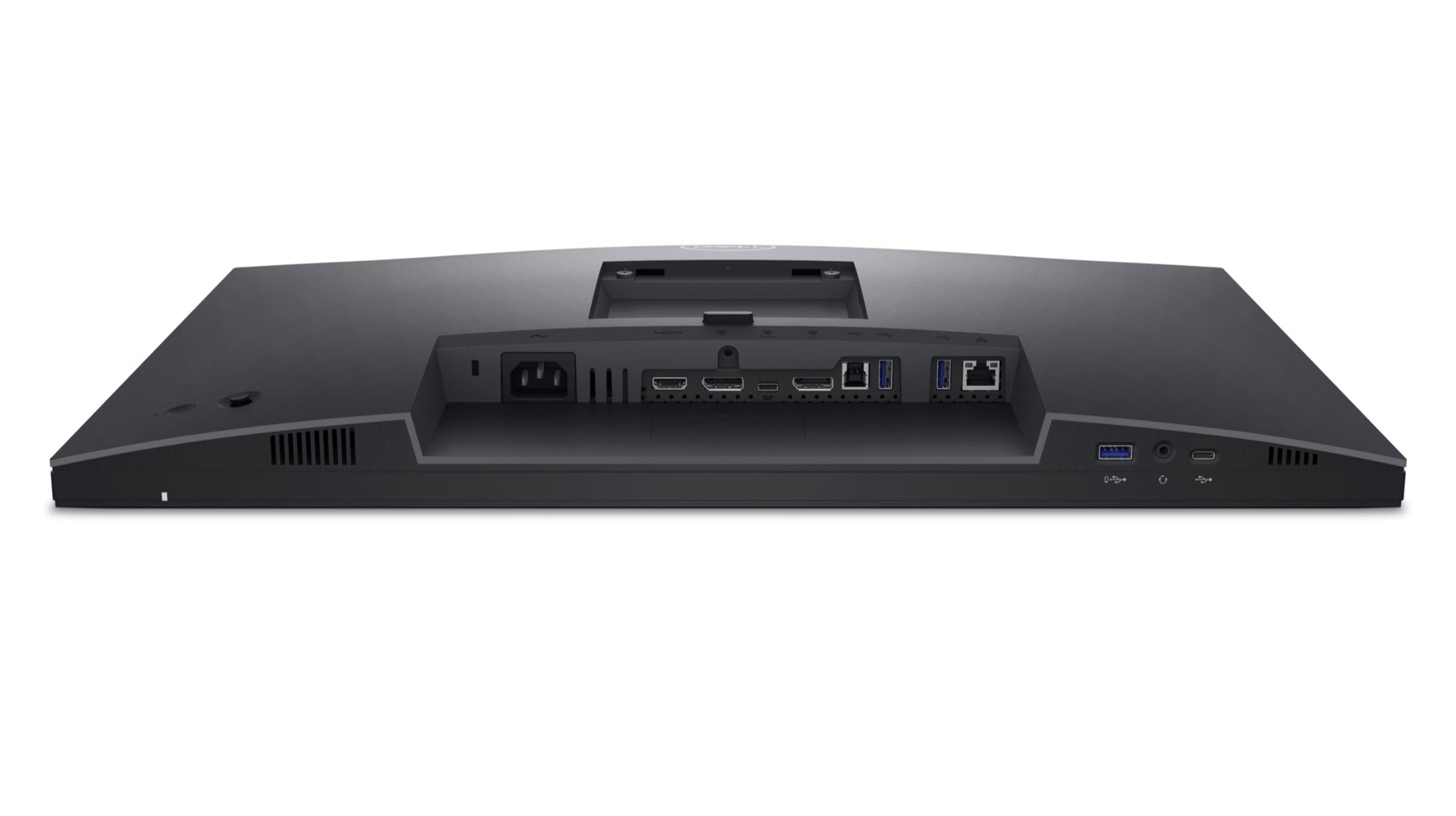 Ports of the Dell P2424HEB a 24 inch Full HD Video conferencing monitor.