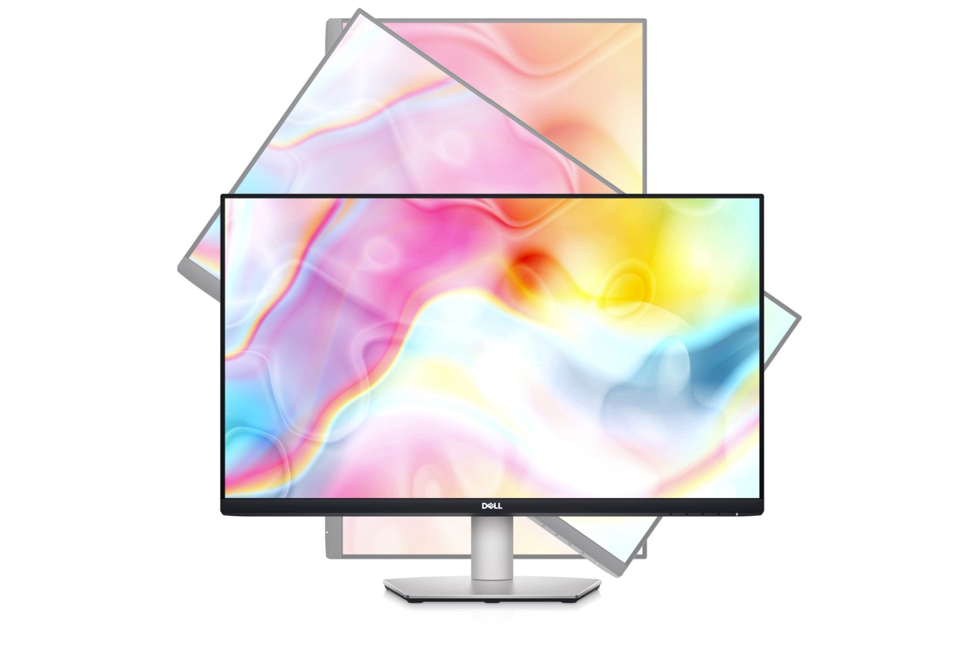 Swivel feature of the Dell S2722QC a 27 inch  4K monitor with USB-C.