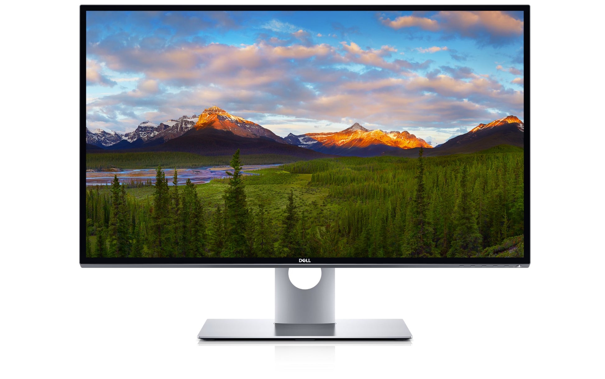 Front of the Dell Ultrasharp UP3218K a 32inch 8K resolution Monitor