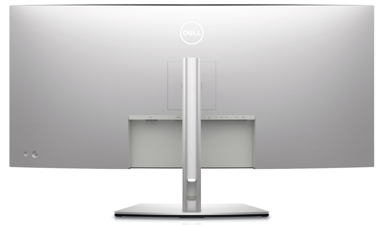 Back of The Dell ultrasharp U4021QW. The best Dell monitors at Jamm21. Redefine productivity on this revolutionary 40 inch WUHD 5K2K Dell curved monitor that delivers exceptional color & clarity.